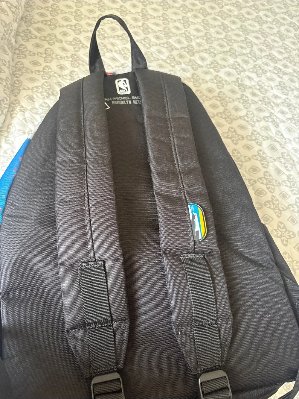 Herschel Supply Company Black Backpack with Blue & Yellow Accents